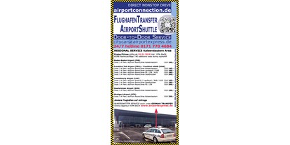 Lieferservice - Zahlungsmöglichkeiten: Sofortüberweisung - Rheinland-Pfalz - http://airportconnection.de/preise.html  - AIRPORTEXPRESS KVM KraftVerkehrMietwagen BACH
