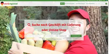 Die Startseite von starkregional.de