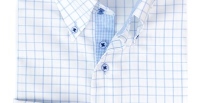 Lieferservice - weiß blaues Maßhemd - Fine Cotton Company