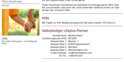 Lieferservice - Art des Unternehmens: Körperpflege & Kosmetik - Deutschland - iGO! LiFEPLUS: HEREyouGO.de - N@WORK naturally at work