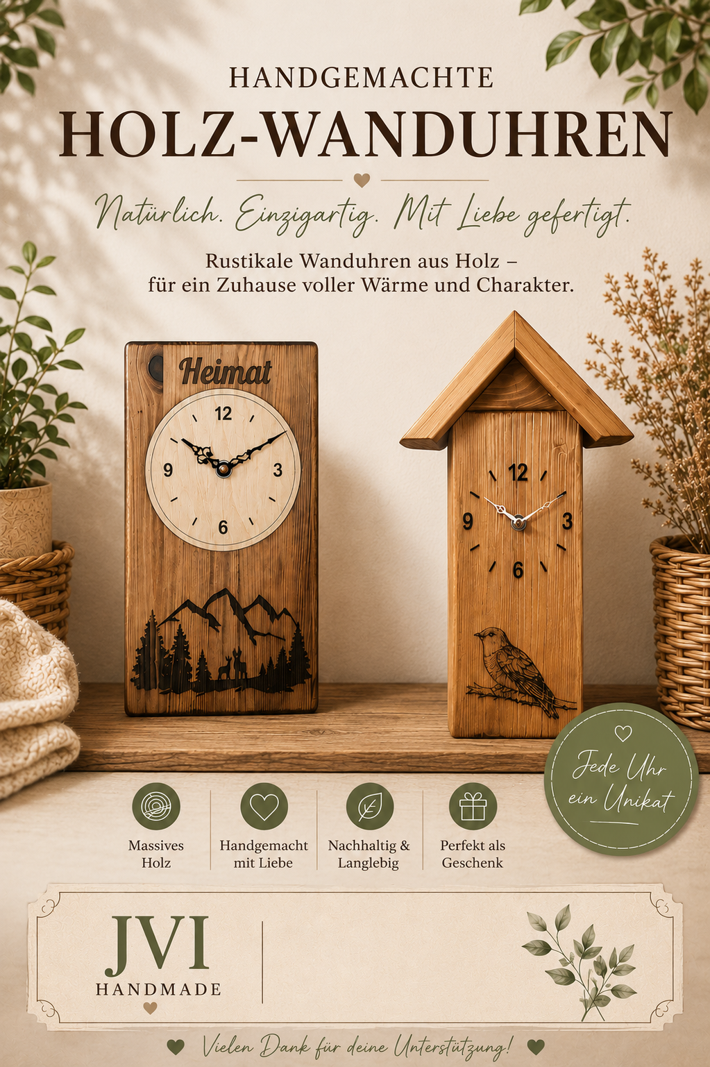 Lieferservice - Art des Unternehmens: Möbel - Schwarzwald - Handgefertigte Holzprodukte aus dem Schwarzwald - JvI Handmade 