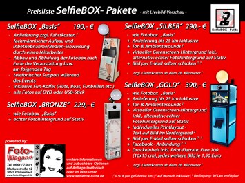 Foto-Wiegand - Meisterbetrieb verfügbare Produkte Fotobox-Verleih
