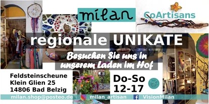 Lieferservice - milan - CoArtisans
regionale Unikate - milan - CoArtisans